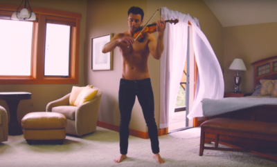 shirtless violonist perfect
